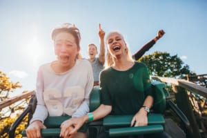 Photo of 2 Women on Hersheypark’s New Roller Coaster