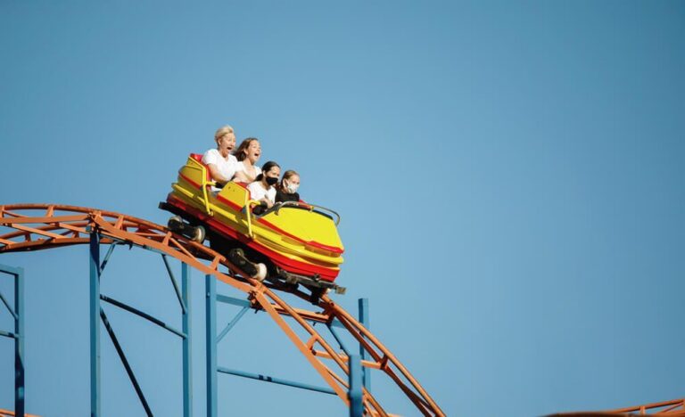 Photo of a group on a rollercoaster with their Hersheypark tickets