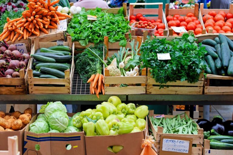 Photo of fresh veggies from the farmers market in harrisburg PA