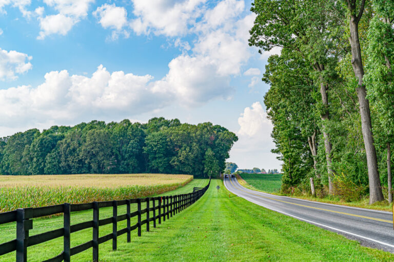 Road in Pennsylvania Amish country: one of the top attractions near Harrisburg
